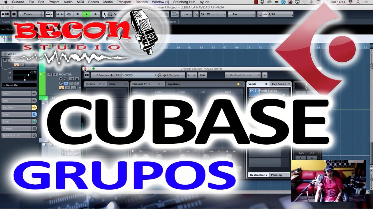 COMO CREAR GRUPOS EN CUBASE 5, 7 Y 8