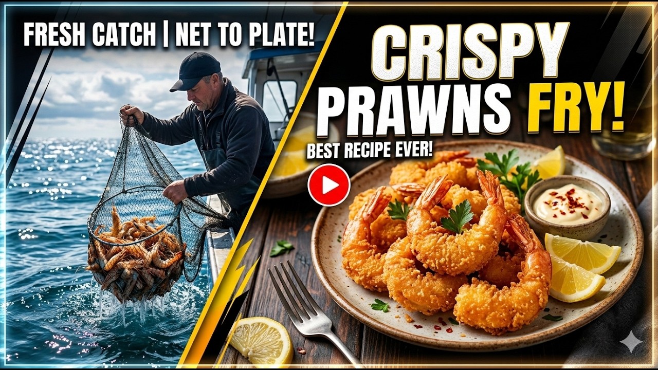घरगुती मसाल्यात कोळंबी फ्राय 😋 पोट भरेल पण मन नाही भरणार एवढा टेस्टी होतो | Crispy Prawns Fry
