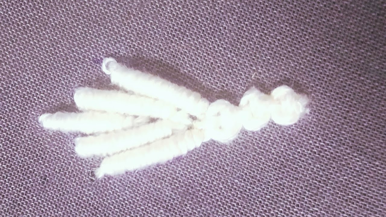 Beginner easy embroidery 🪡 likeandsubscribe 
