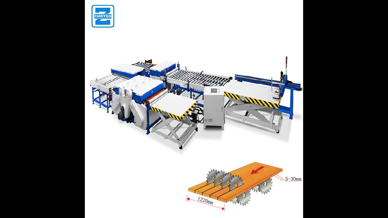 Plywood Board Cutting Saw Multi Rip Solid Wood Panel Saw Multiple Blade Rip Saw