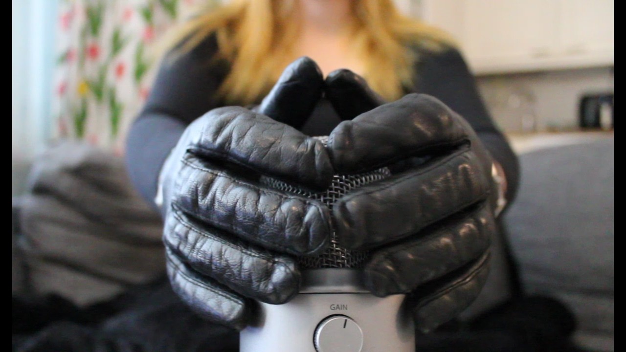 ASMR - Leather Gloves Sounds (No talking)
