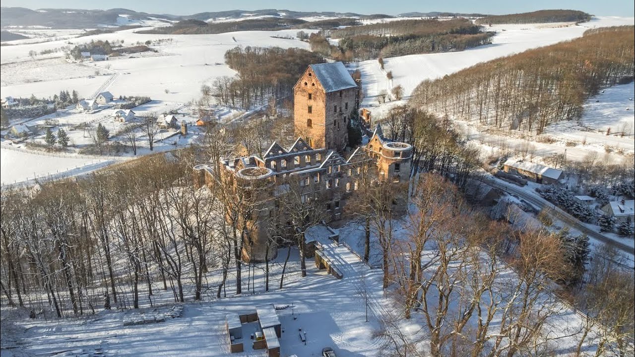 Zamek Bolków - Zimową porą