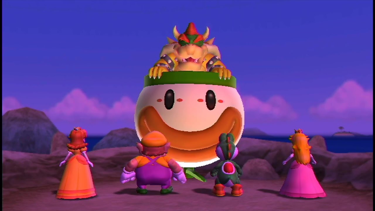 Mario Party 9 #38 Blooper Beach (Daisy Vs Wario Vs Yoshi Vs Peach)