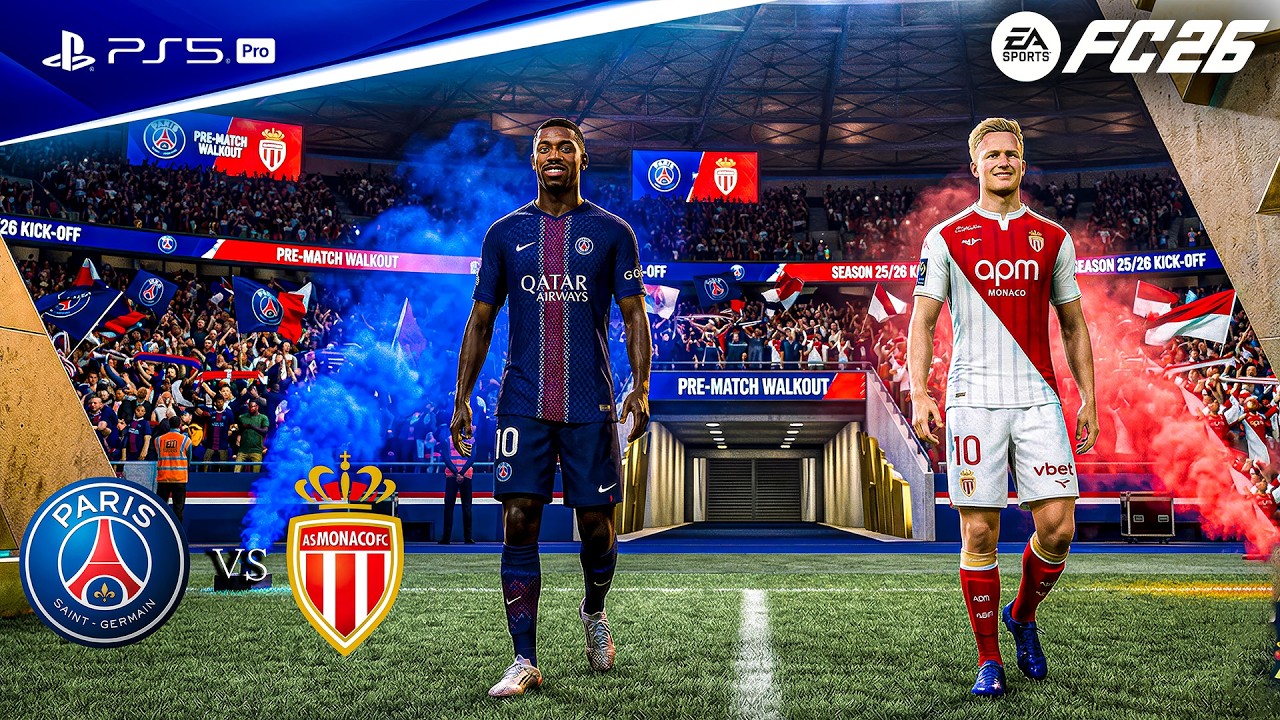 FC 26 - PSG vs. AS Monaco - Ligue 1 Uber Eats 25/26 Full Match | PS5™ Pro [4K60]