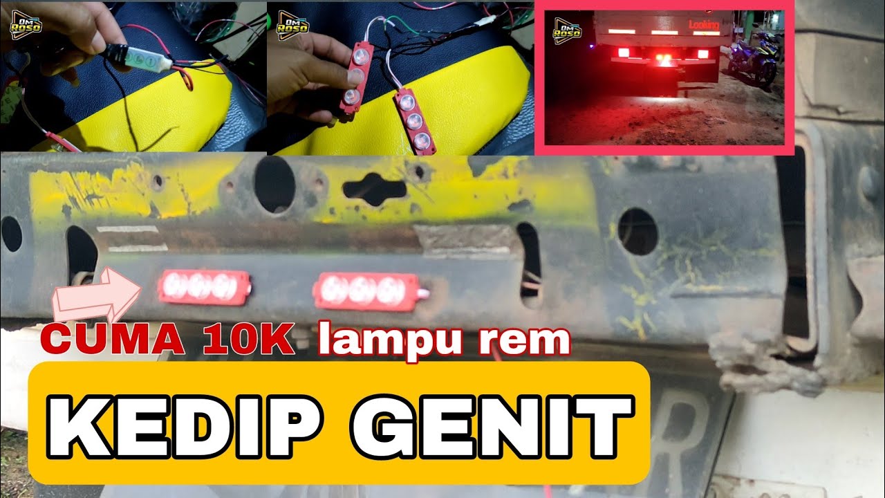 UPGRADE LAMPU REM  TRUK || murah dan gampang,tanpa membuang lampu ori