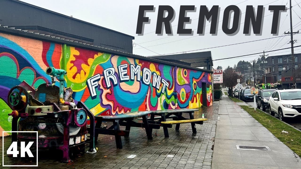Rainy Day in Fremont, Seattle ☔ 4K Walking Tour of the “Center of the Universe”