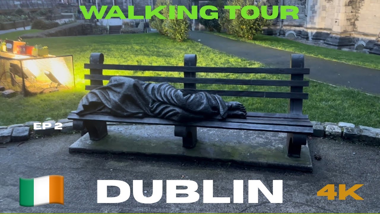 DUBLIN Ireland - Walking Tour in 4K