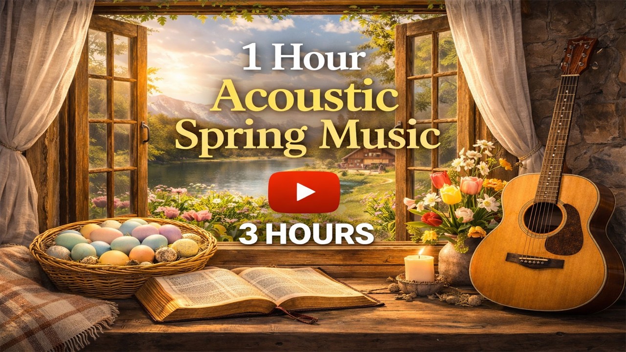 1 Hour Peaceful Acoustic Spring Music | Relaxing Instrumental Background