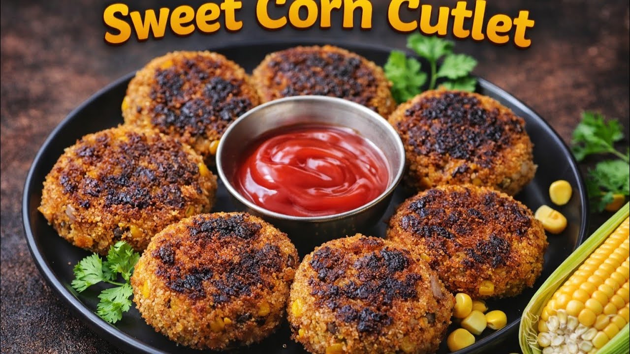 Sweet corn Cutlet recipe#deliciousfood#snacksrecipe#eveningsnacks#kidsspecial#alltimefavoriterecipe