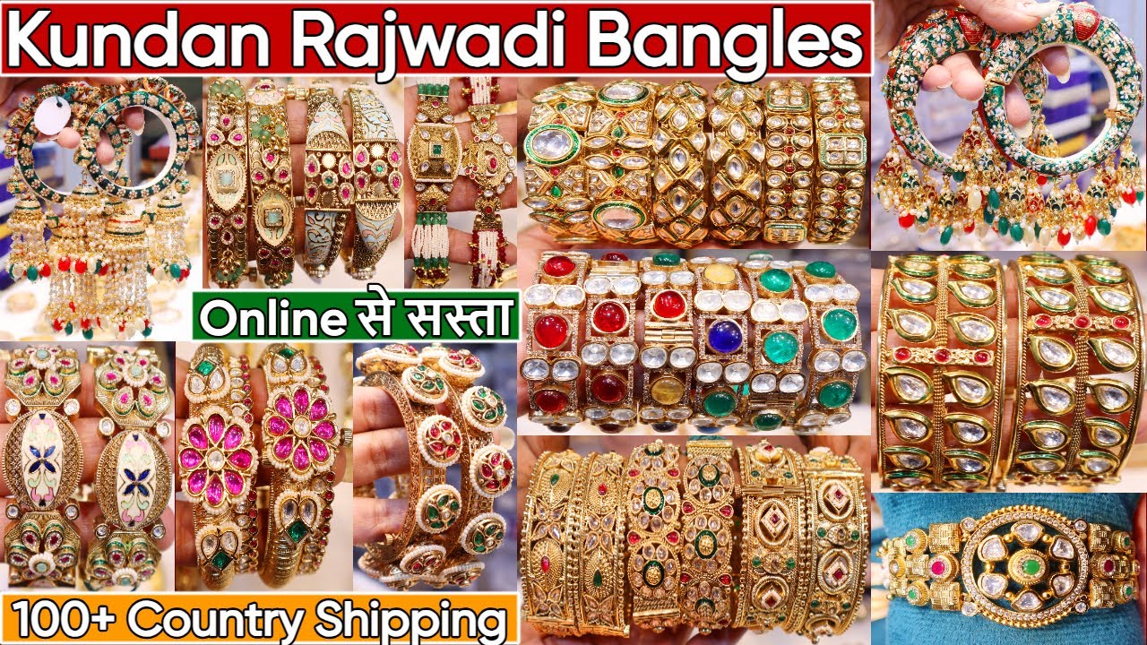Premium Kundan Polki Rajwadi Bangles Collection 2025 | Traditional Indian Bridal & Wedding Bangles