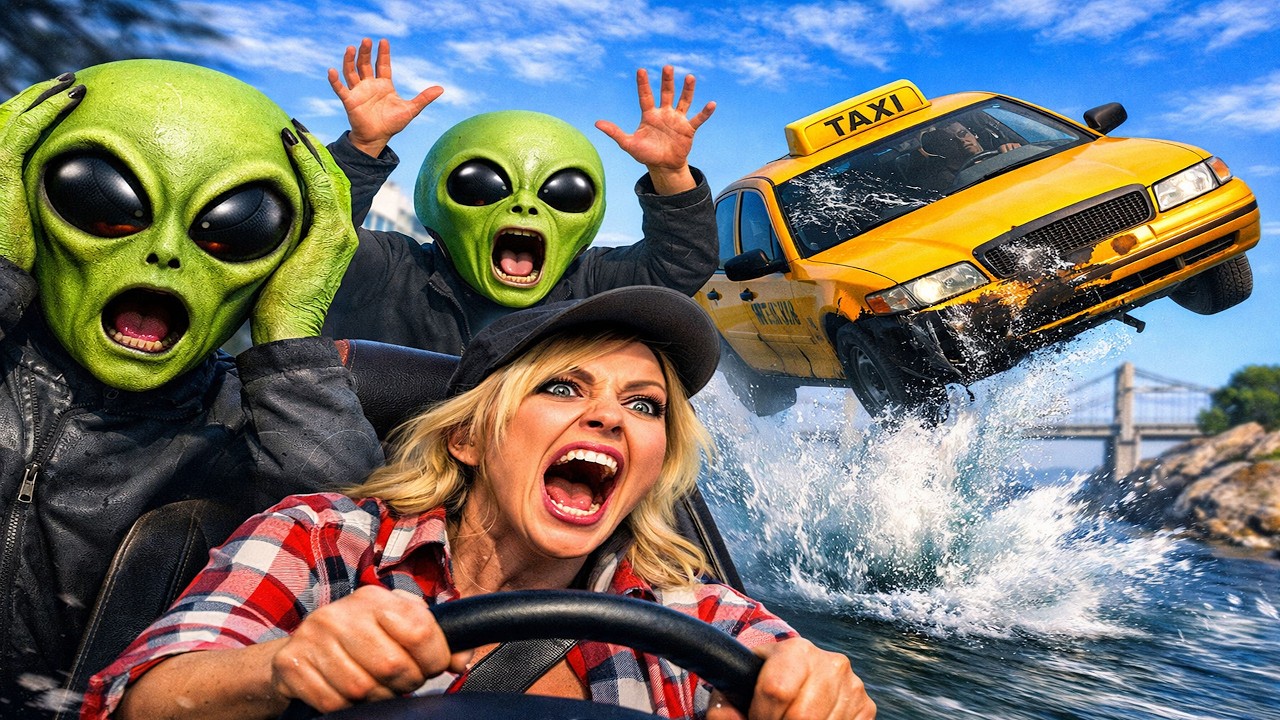 НАГЛАЯ ТАКСИСТКА БЫЛА НАКАЗАНА ПРИШЕЛЬЦАМИ - GTA 5 | MAJESTIC RP