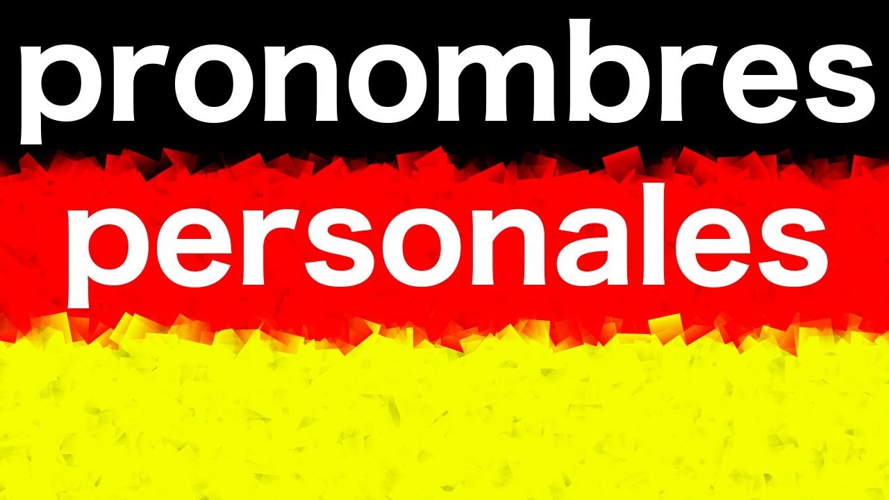 Los pronombres personales en alemán - AprendeAleman.com