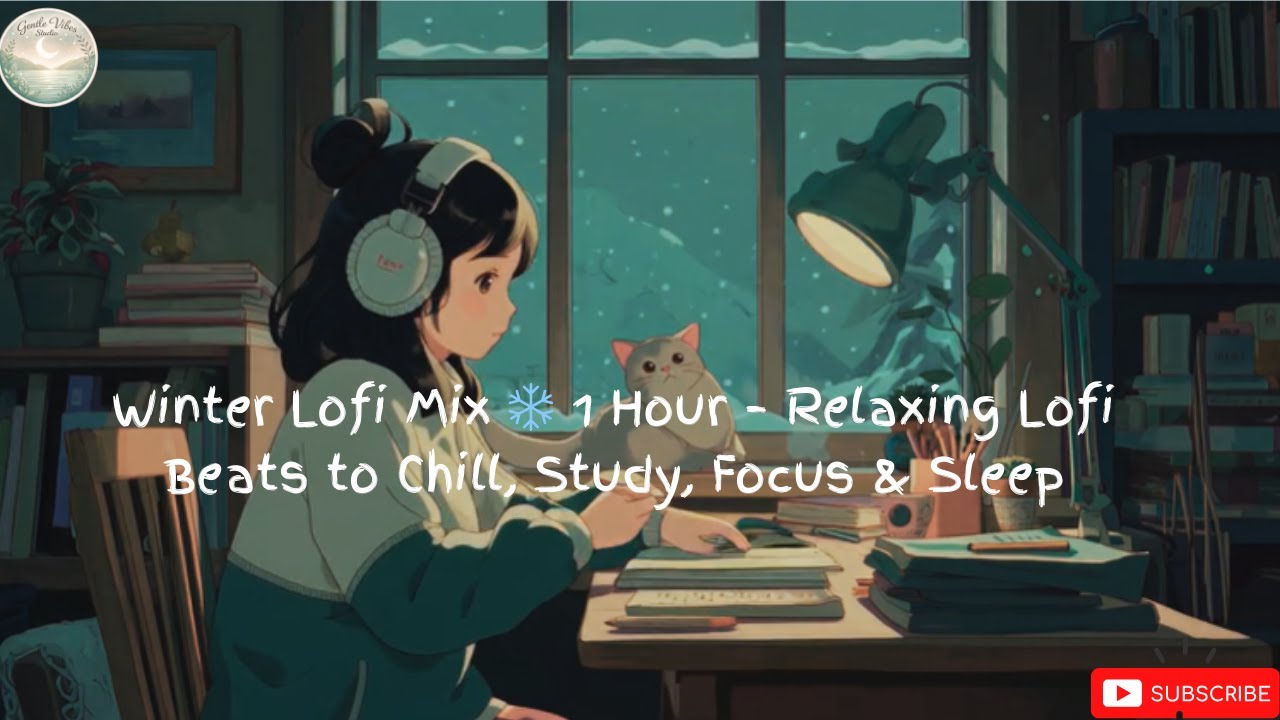 Winter Lofi Mix ❄️ 1 Hour – Relaxing Lofi Beats to Chill, Study, Focus & Sleep video