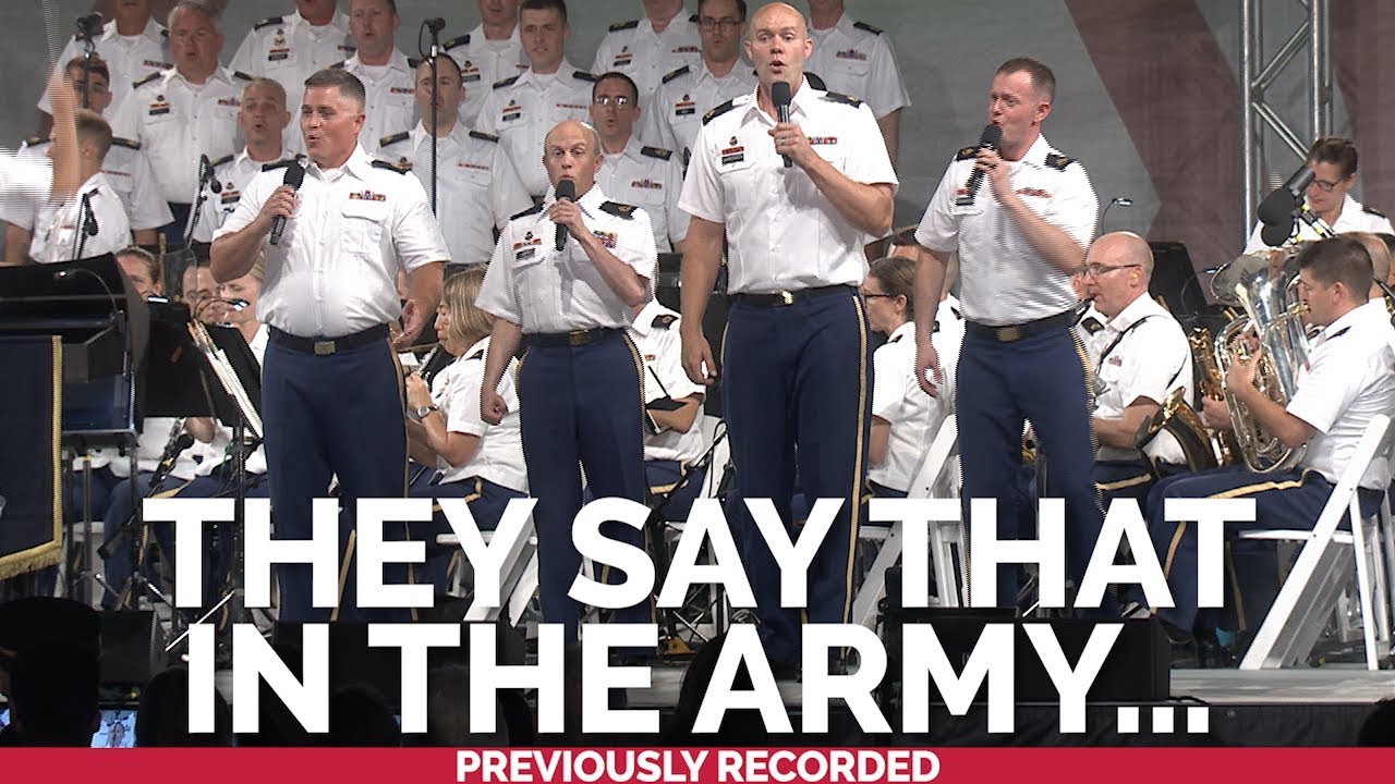 The U.S. Army Chorus performs a popular running cadence 