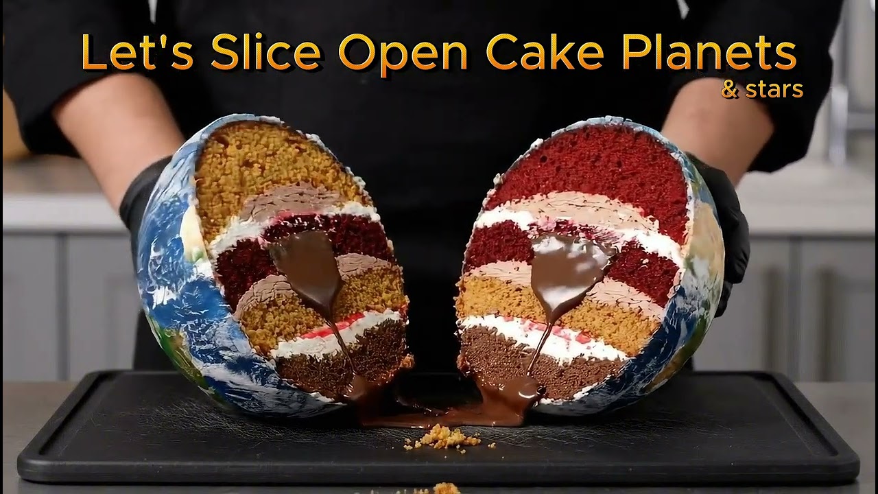 Let's Slice Open Cake Planets