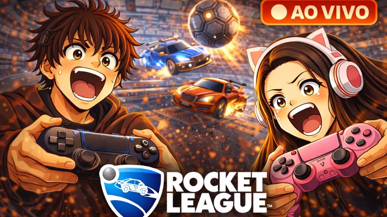 AO VIVO 🔴 PARTIDAS CAÓTICAS NO ROCKET LEAGUE 🚗⚽