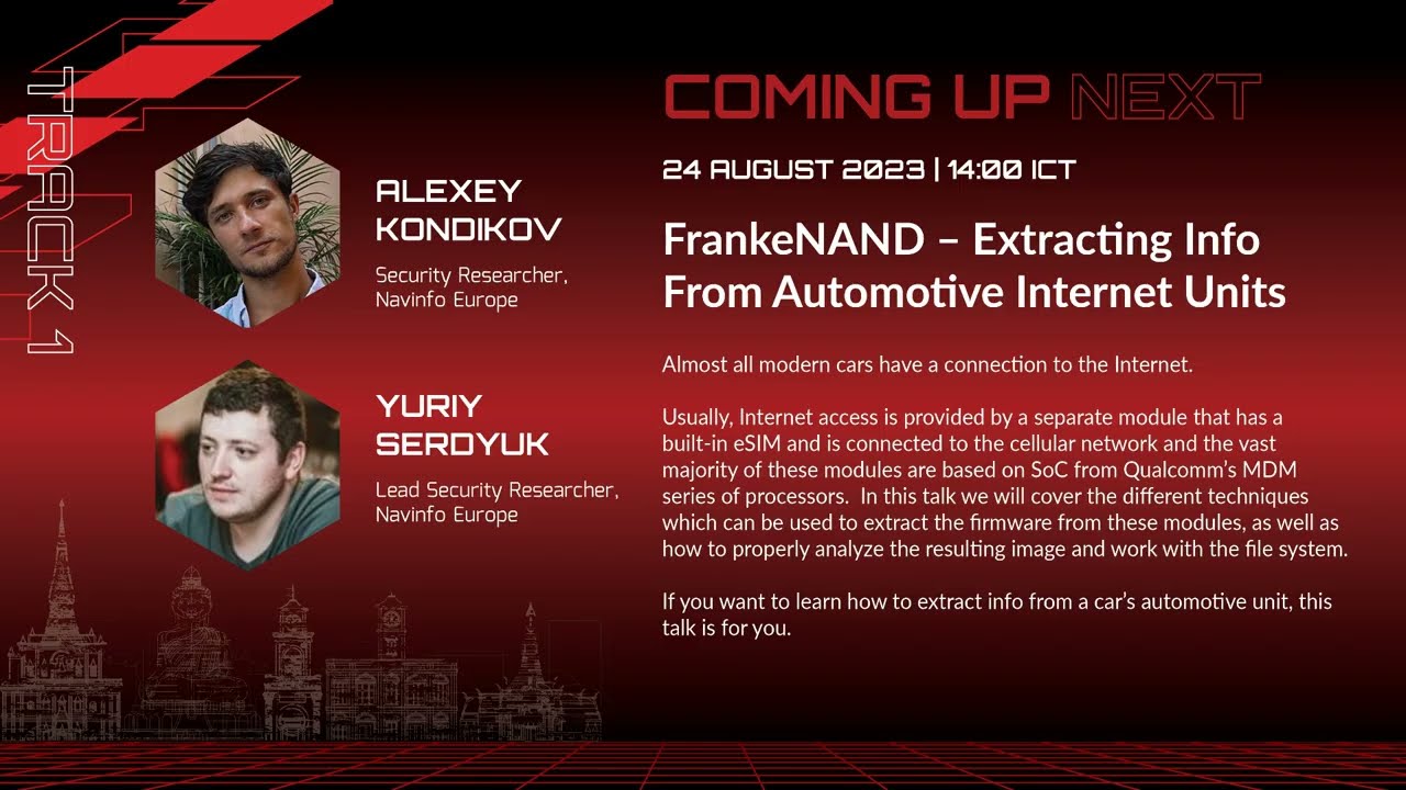 #HITB2023HKT D1T1 - Extracting Info From Automotive Internet Units - A. Kondikov & Y. Serdyuk