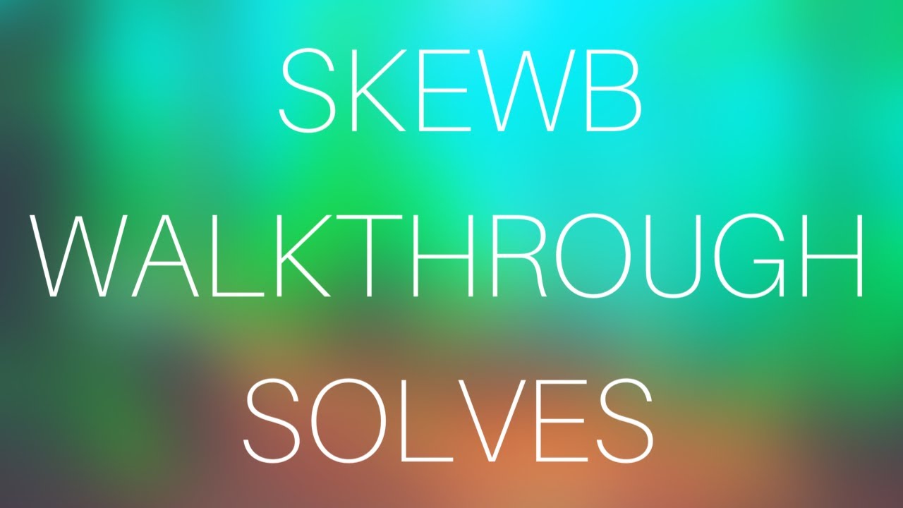 10 ADVANCED SKEWB WALKTHROUGH SOLVES || SKEWB STUFF