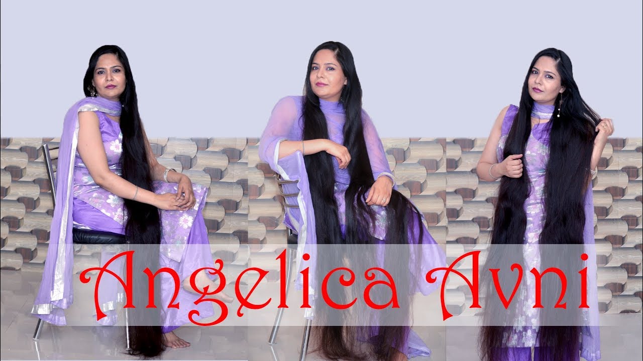Heavy Oiling longest hair Indian