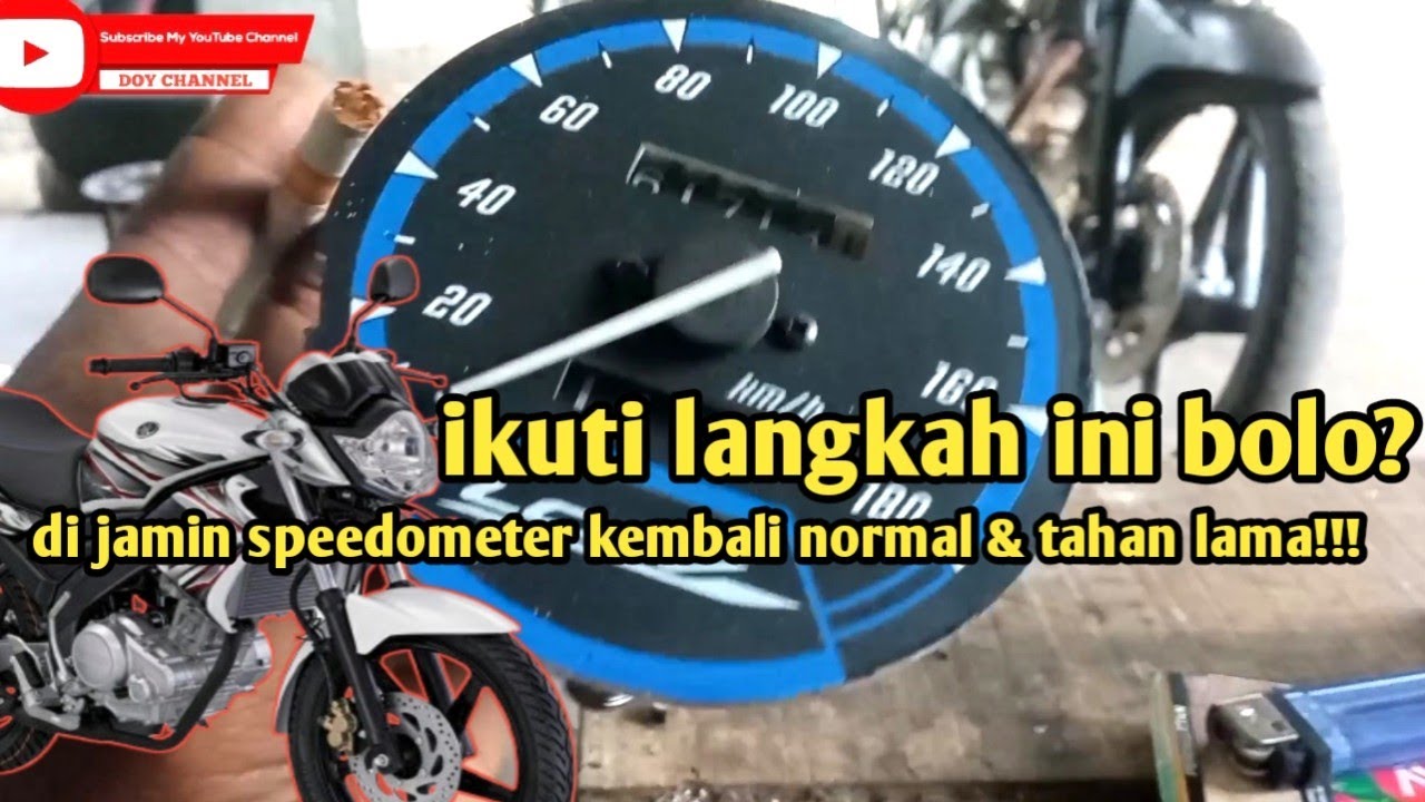 cara perbaiki speed meter speedo meter kecepatan yamaha vixion old