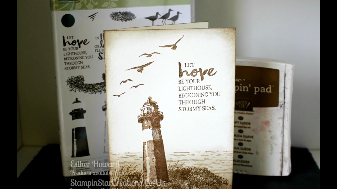 PART 2, Stampin Up high tide cars in sepia tones with Stampin Star Creations