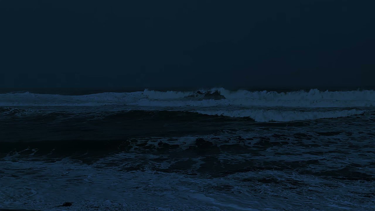 Soothing Ocean Waves for Deep Sleep | Dark Screen | Relaxing Ocean Sounds | 12 Hours