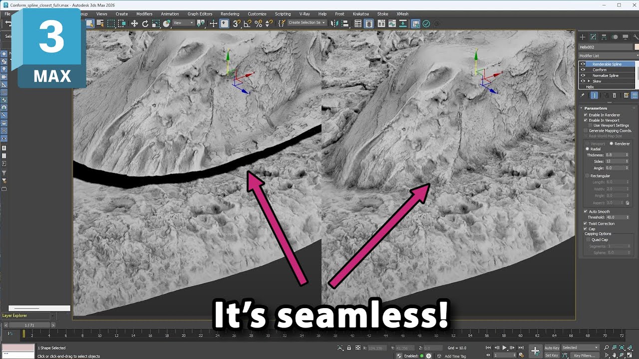 Advanced Conform Modifier uses in 3ds Max