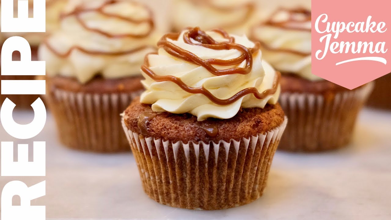 Sticky Toffee Pudding and Custard Cupcake Recipe & Tutorial | Cupcake Jemma