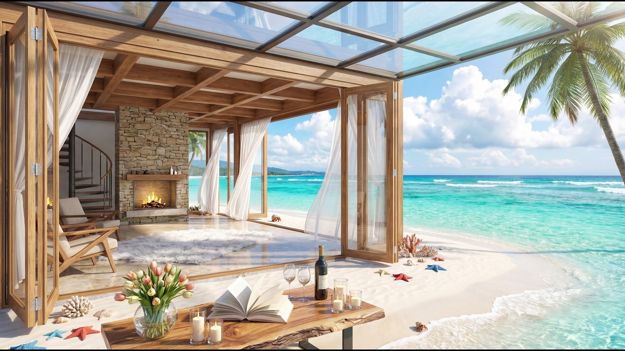 Luxury Beachfront Penthouse Oasis &mdash; Glass Roof, Turquoise Sea & Ultimate Tropical Relaxation