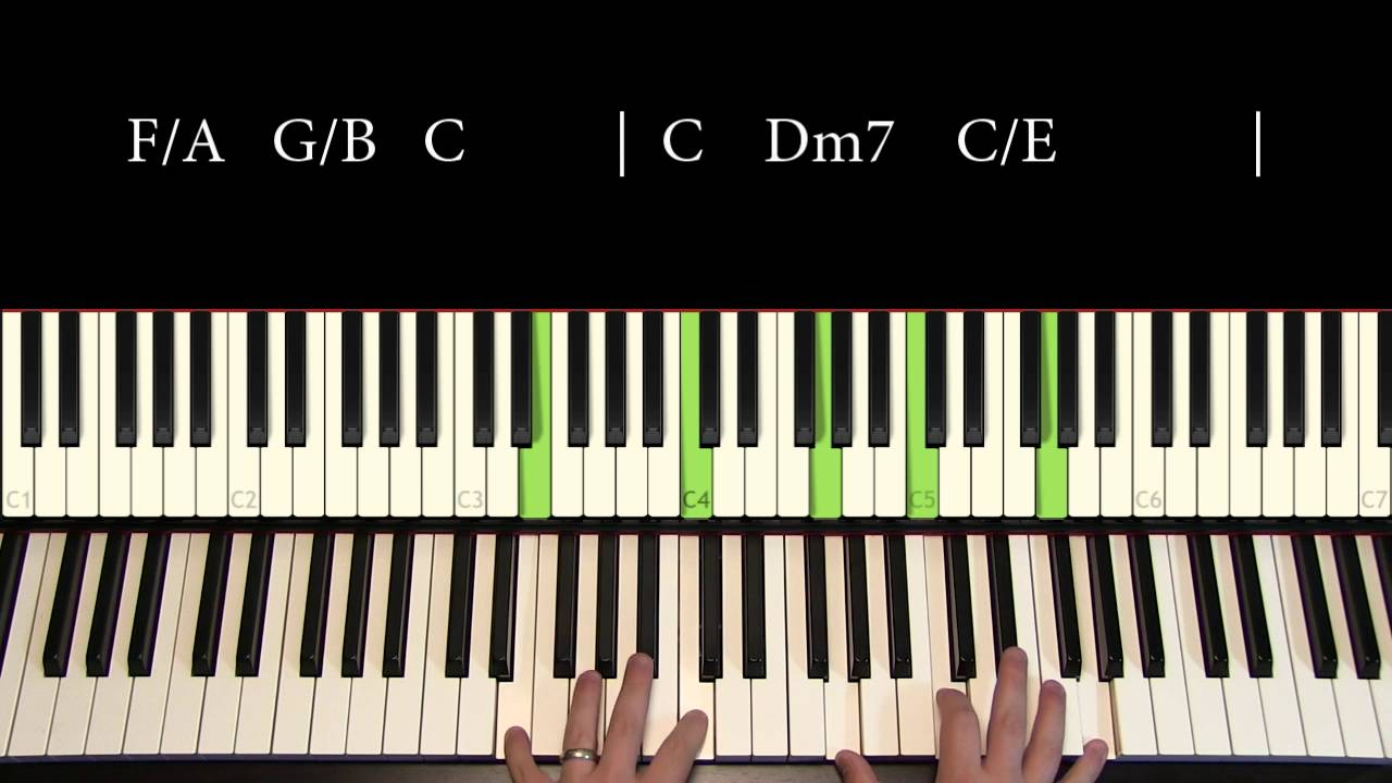 Piano Tutorial 10: The bass line and 1st-inversion chords