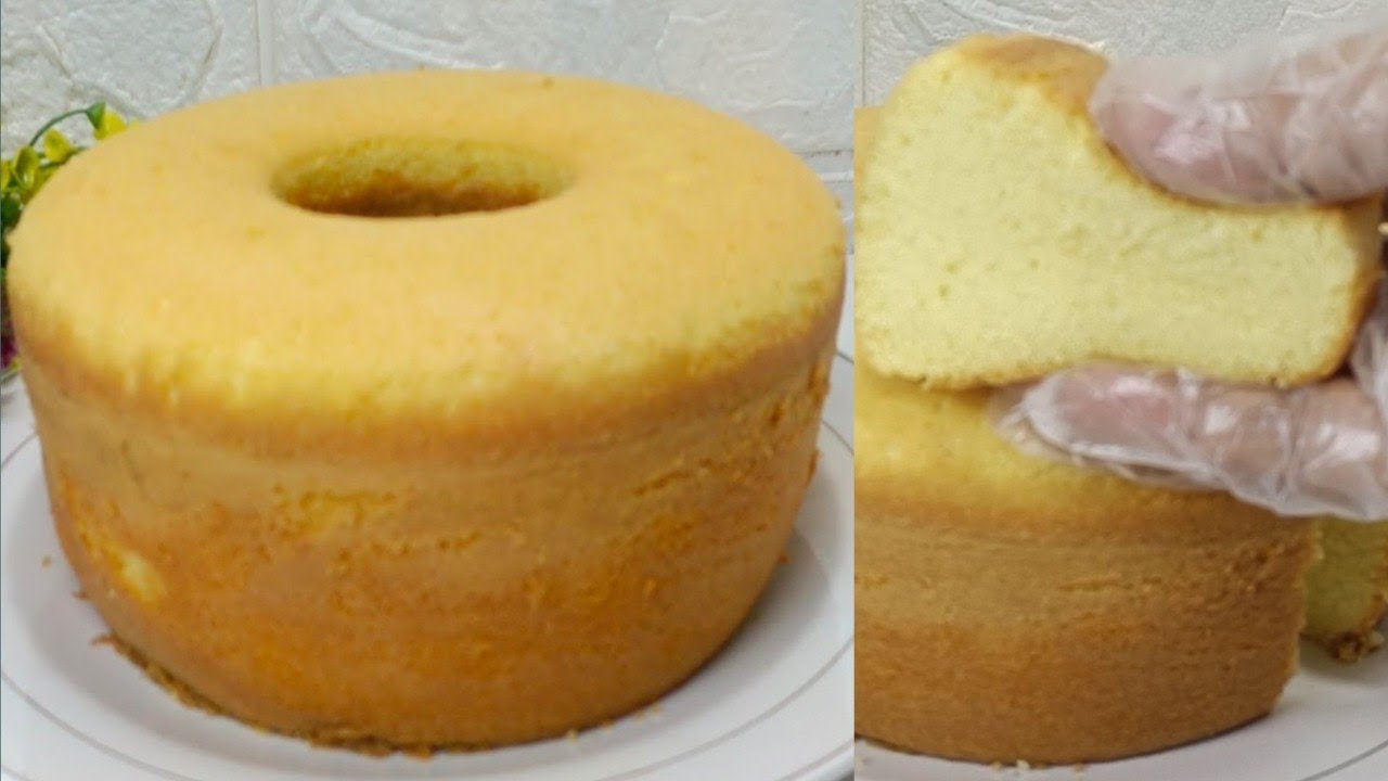 BOLU PANGGANG 3 TELUR TAKARAN GELAS LOYANG 20 CM