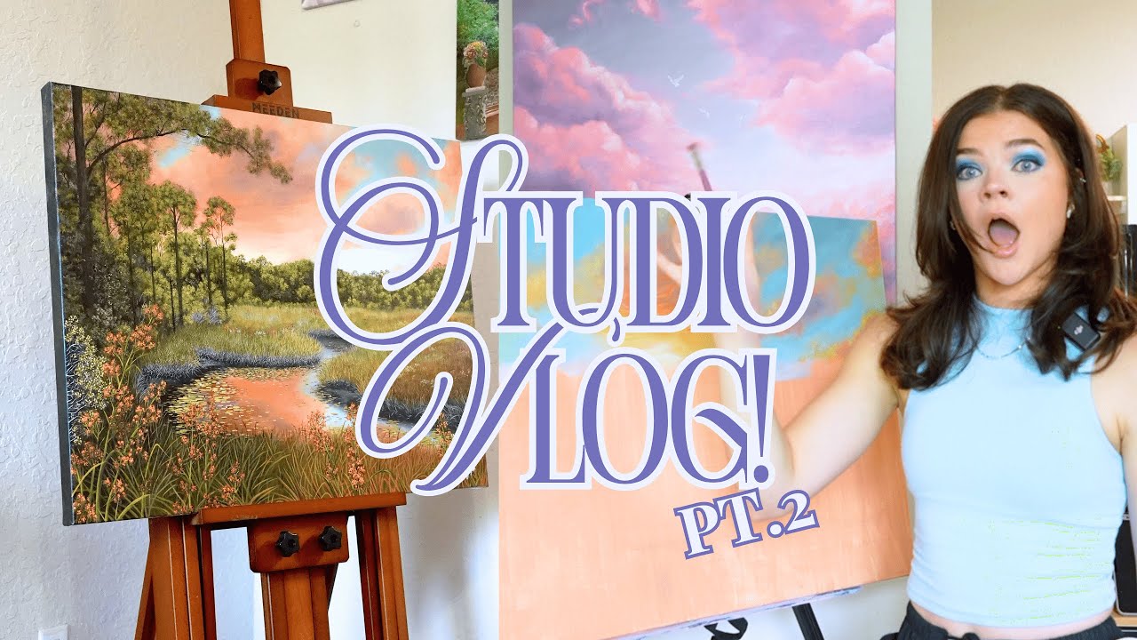 The real life of a part time artist! 🎨| Studio Vlog Pt. 2