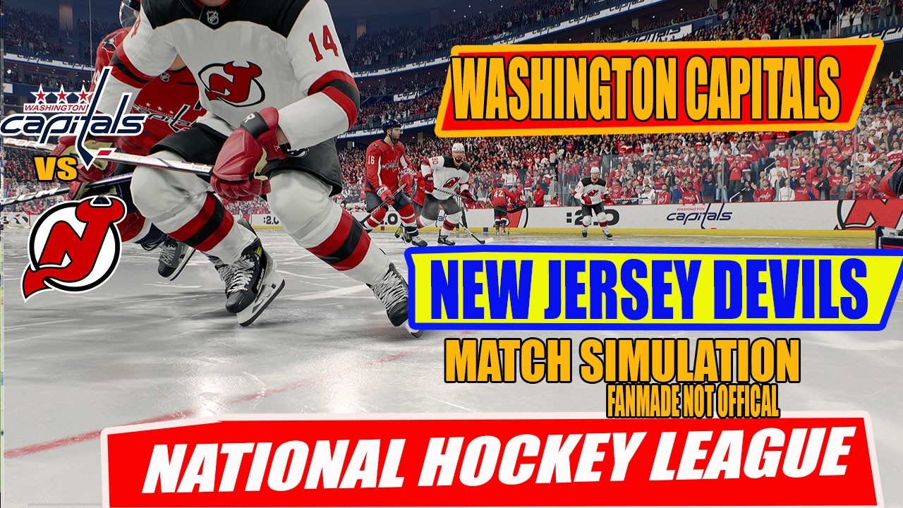 👉 Capitals vs Devils 🔥 Gameplay Simulation 🎮 | NHL Clash