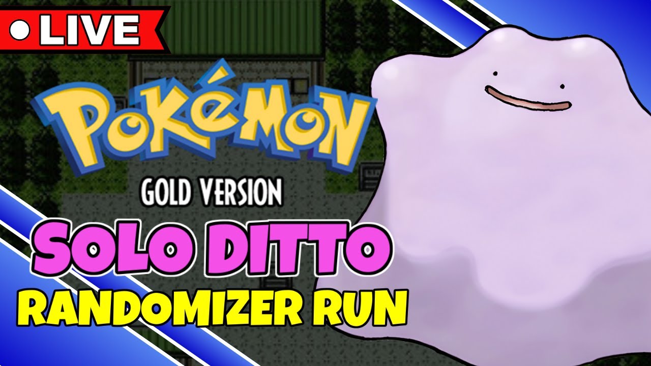 [🔴LIVE ] SOLO DITTO RANDOMIZER RUN! - 6/16 Badges | Pokemon Gold | #shorts