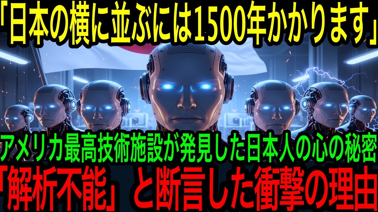 【海外の反応】世界最強AIが日本を1500年解析→「再現不可能」と結論…その“禁断の理由”に世界が凍りつく【日本賞賛】