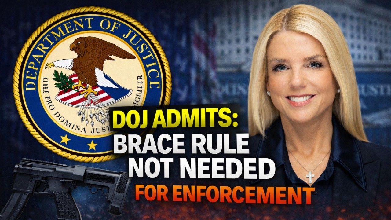 WARNING: DOJ Admits Brace Rule Not Needed for Enforcement of NFA Against Pistol Braced Firearms!