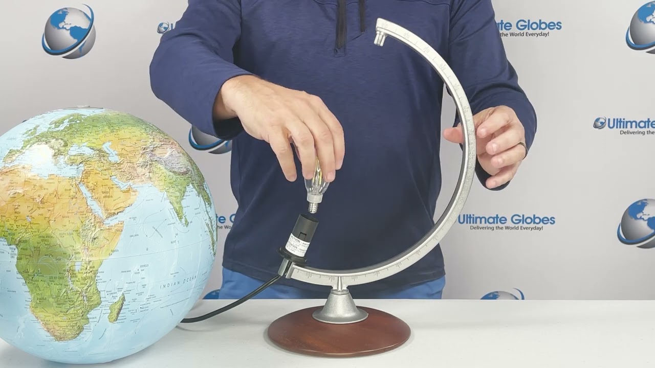 Tactile Relief Globe: How to Change the Light Bulb with Ultimate Globes
