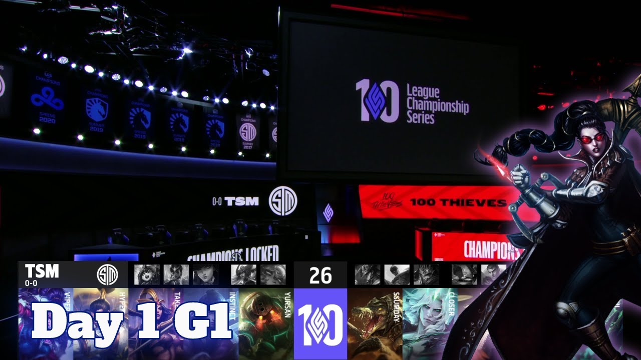 TSM vs 100 | Day 1 LCS 2022 Lock In Groups | TSM vs 100 Thieves full game