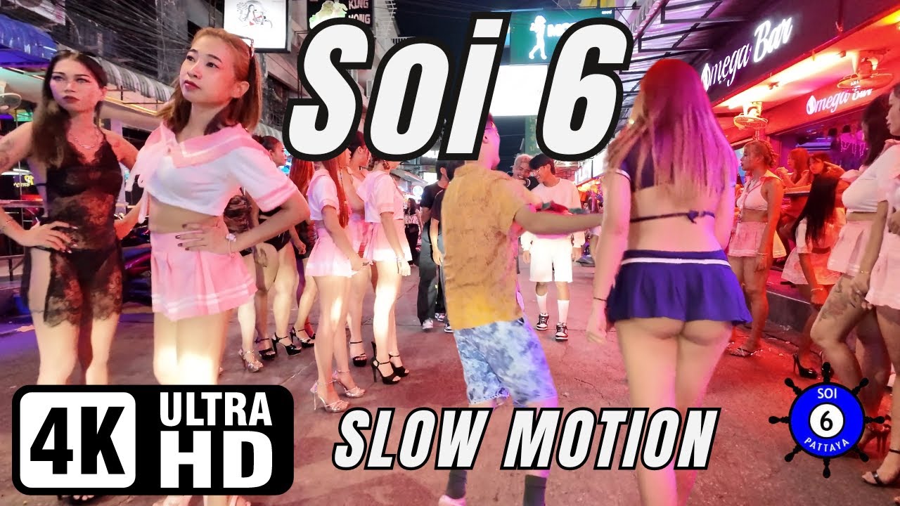 Soi 6 | Pattaya | Slow Motion | 06-10-2024 | 4K Ultra HD 60FPS