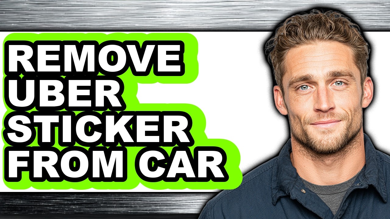 How to Remove Uber Sticker from Car (Only Way)