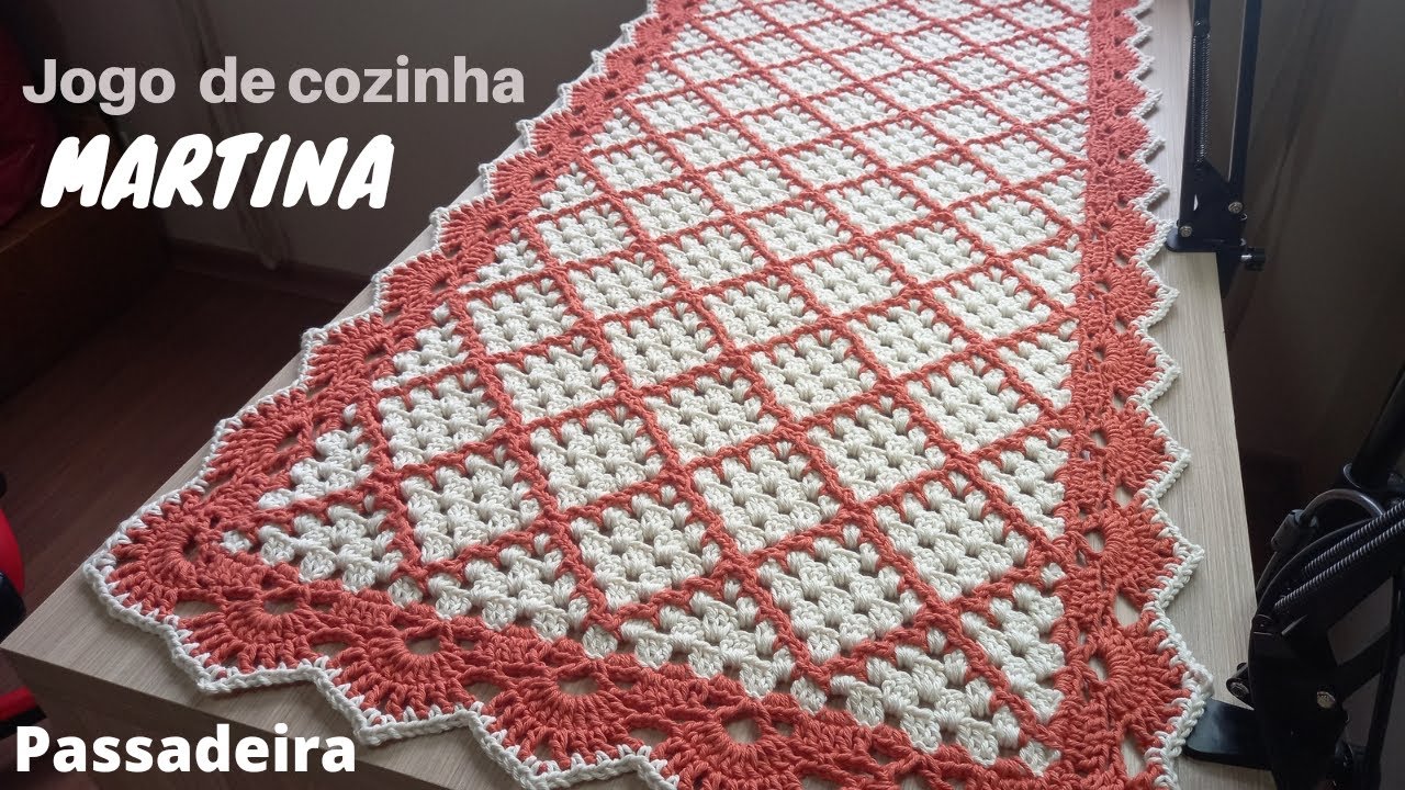 Jogo de cozinha Martina (passadeira) lindo e muito fácil de fazer