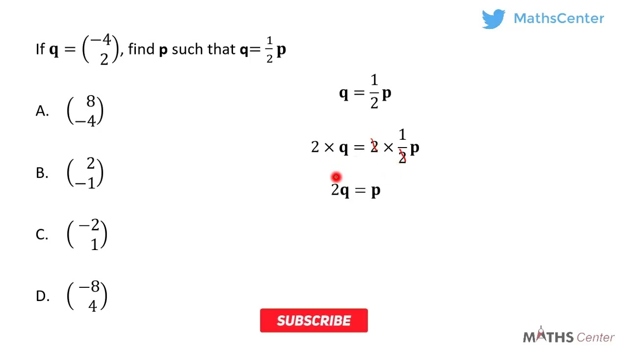 Vectors | Likely Examination Questions | Maths Center
