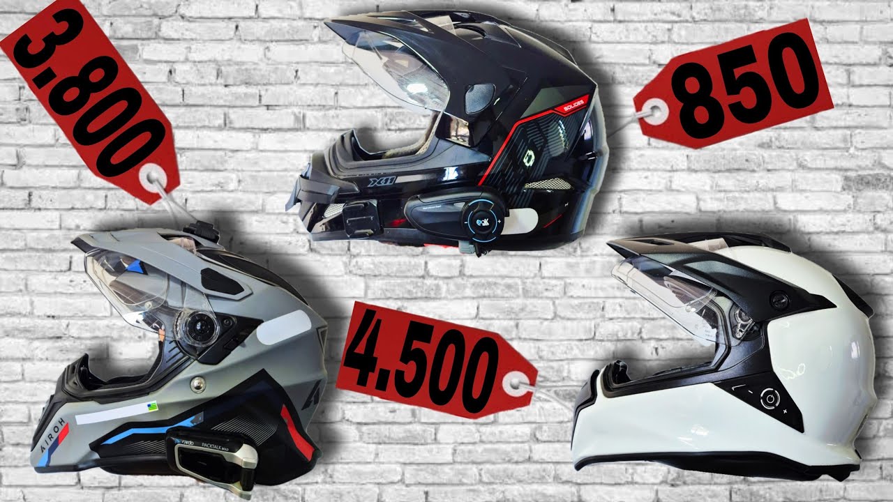 Comparativo X11 Crossover vs Airoh Commander vs BMW GS Carbon - CASAL GSA