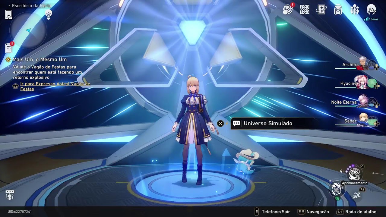 Honkai Star Rail PS5 PT-BR fazendo Missões secundária farmando jades