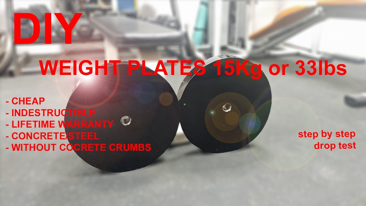 DIY weight plates - step by step - home gym equipment