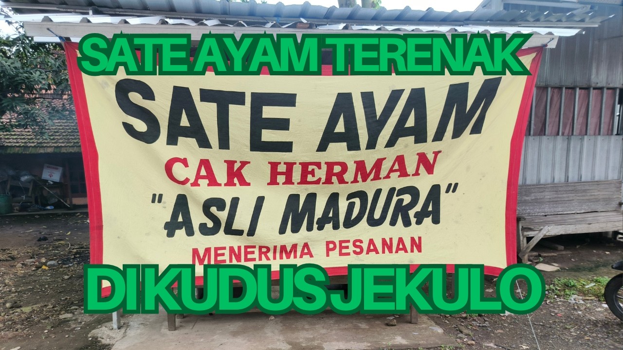 Sate Ayam Cak Herman Bulung Cangkring Jekulo Kudus, Sate murah dan enak
