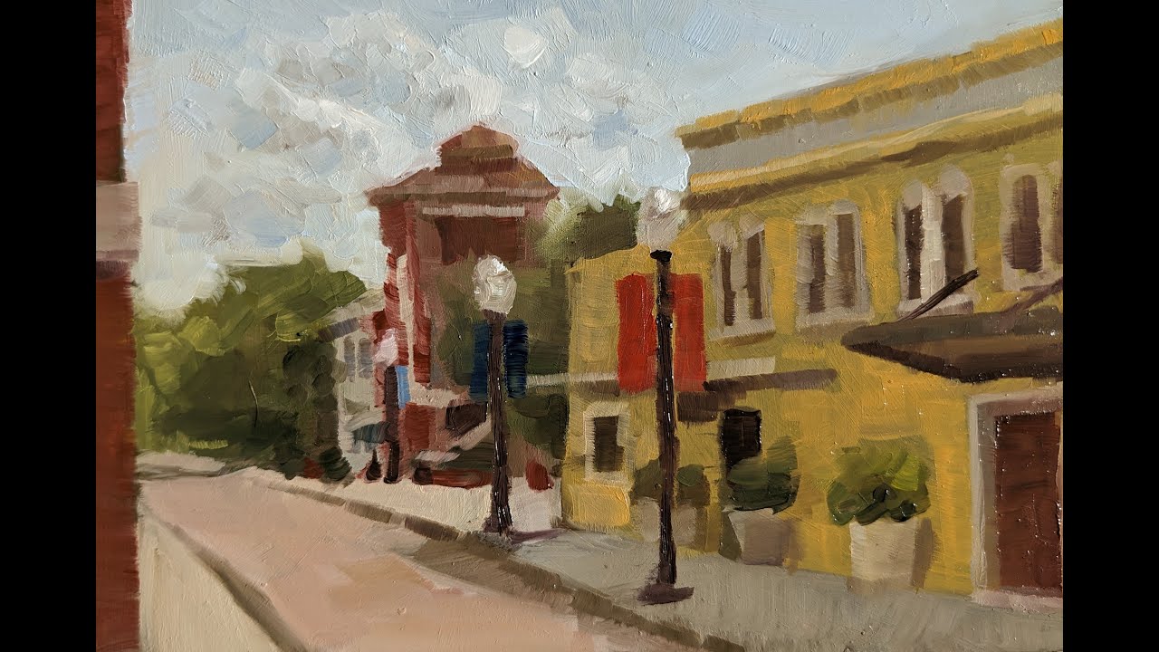 Oil Painting Lesson 3 Street with Buildings
