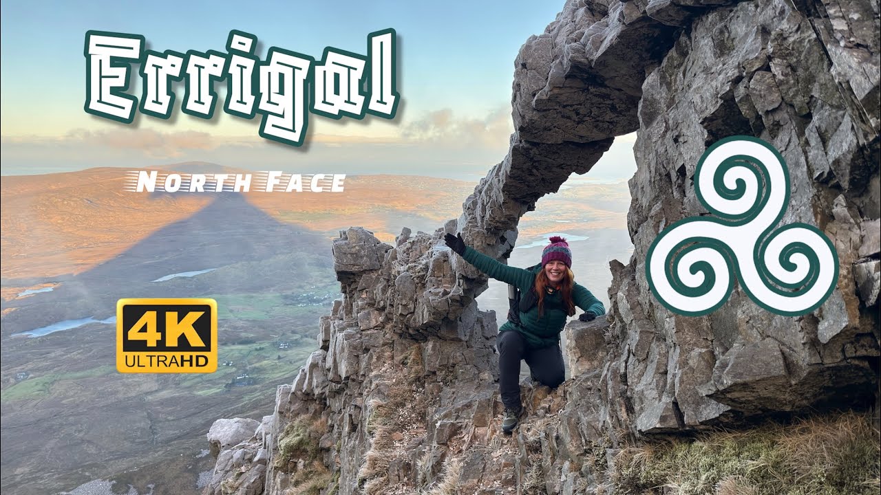 Errigal North Face Sunrise Hike. 4K