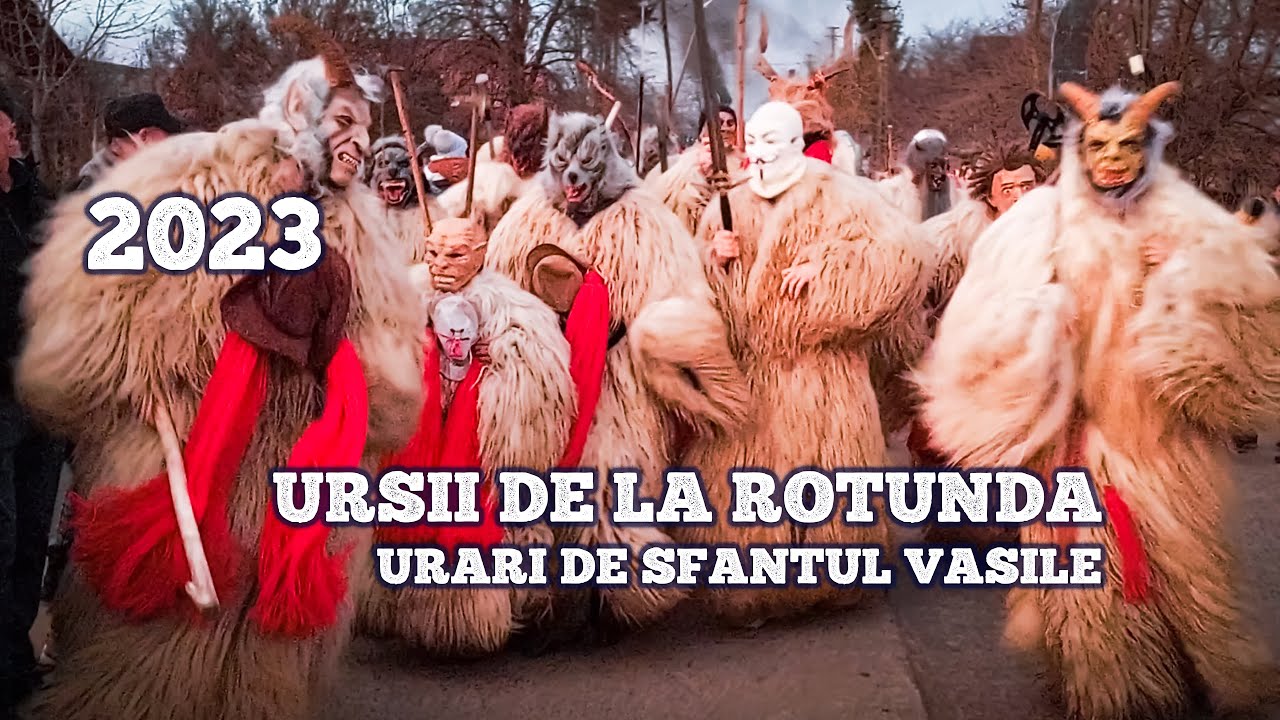 Ursii de la Rotunda, Liteni - Traditii si obiceiuri 1 ianuarie 2023