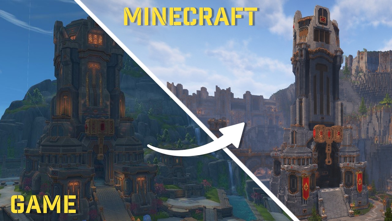 Recreating WOW Dornogals Foundation Hall in Minecraft